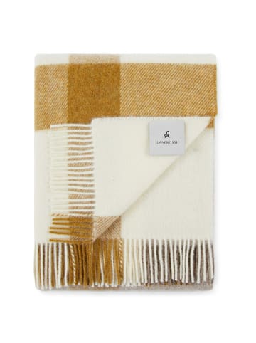 Lanerossi Wohndecke in Creme/ Hellbraun/ Grau - (L)170 x (B)130 cm