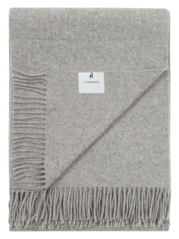 Lanerossi Wollen deken "Ulisse" grijs - (L)180 x (B)130 cm