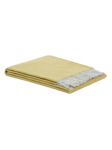 Lanerossi Wollen deken met kasjmieraandeel geel - (L)180 x (B)130 cm