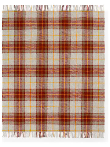 Lanerossi Wełniany koc "Helsinki" w kolorze bordowym - 170 x 130 cm