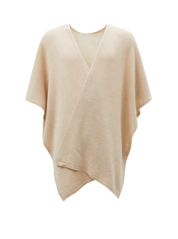 Lanerossi Wollponcho "Asia" in Beige - (L)160 x (B)108 cm