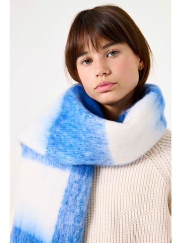 Garcia Schal in Weiß/ Blau