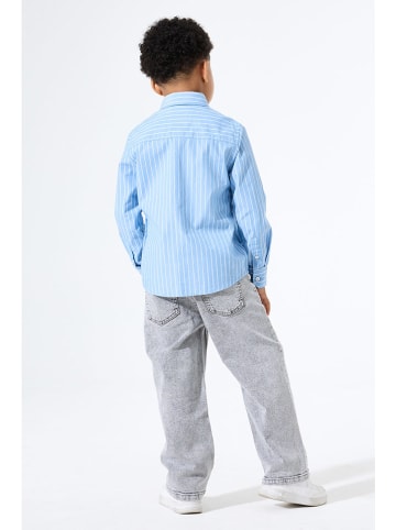 Garcia Hemd in Hellblau/ Weiß