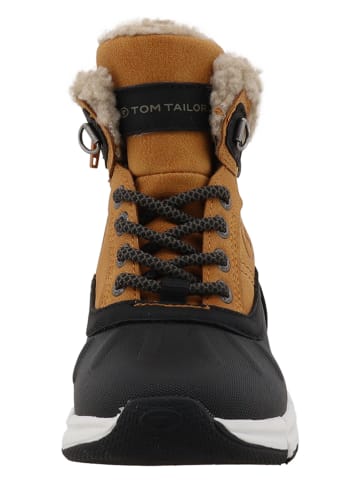 Tom Tailor Winterboots lichtbruin/zwart