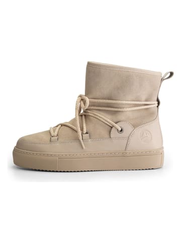TRAVELIN' Leren winterboots "Norquay" beige