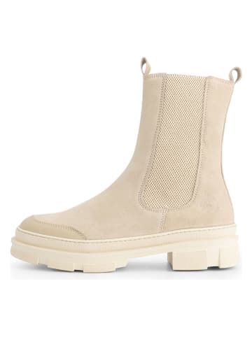 TRAVELIN' Leder-Chelsea-Boots in Beige