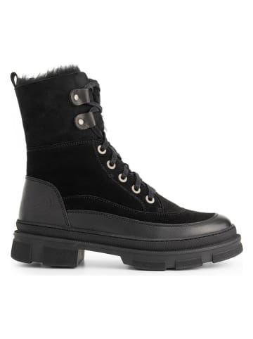 TRAVELIN' Leder-Winterstiefel "Tremblant" in Schwarz