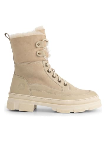 TRAVELIN' Leren winterlaarzen "Tremblant" beige