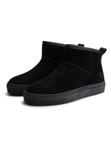 TRAVELIN' Leren boots zwart