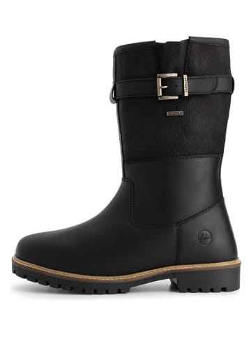 TRAVELIN' Leder-Boots "Fjaere" in Schwarz