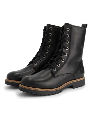 TRAVELIN' Leder-Boots in Schwarz
