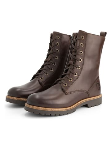 TRAVELIN' Leder-Boots in Braun
