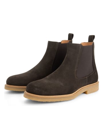 TRAVELIN' Leren chelseaboots bruin
