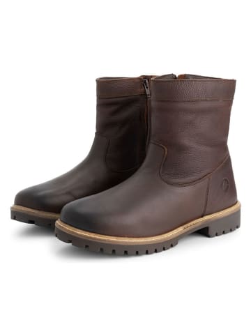 TRAVELIN' Leren boots bruin