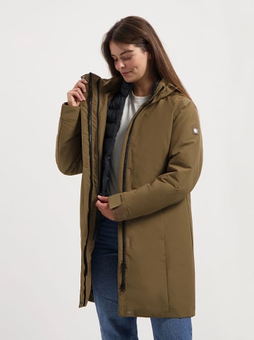 TRAVELIN' 3-in-1 regenjas kaki/zwart