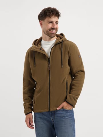 TRAVELIN' Sweatvest lichtbruin