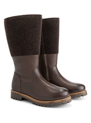 TRAVELIN' Leren laarzen "Lagen" bruin