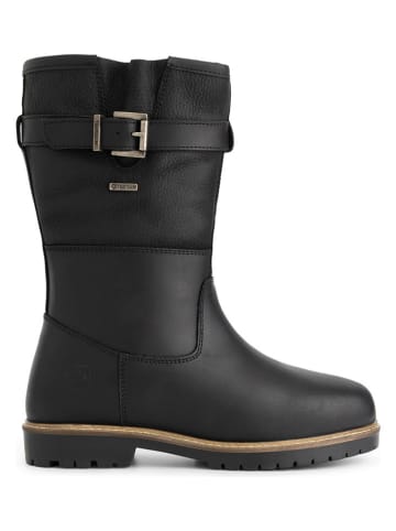 TRAVELIN' Leder-Boots "Landvik" in Schwarz