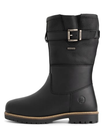 TRAVELIN' Leder-Boots "Landvik" in Schwarz