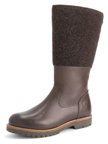 TRAVELIN' Leder-Stiefel "Skive" in Braun