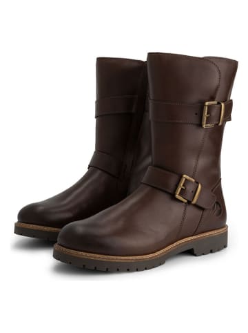TRAVELIN' Leder-Boots in Braun