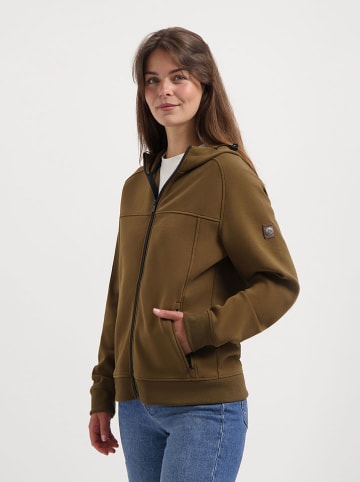 TRAVELIN' Sweatvest lichtbruin