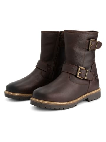 TRAVELIN' Leren boots bruin