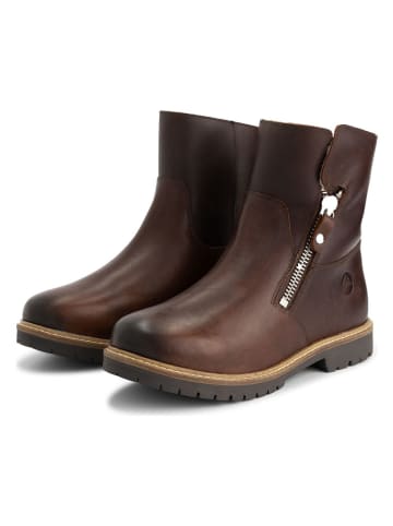 TRAVELIN' Leder-Boots in Braun