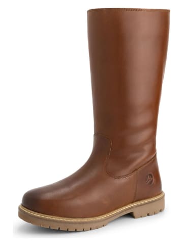 TRAVELIN' Leren laarzen "Vinstra" lichtbruin