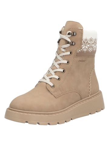 rieker Leren boots beige