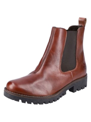 rieker Leder-Boots in Braun
