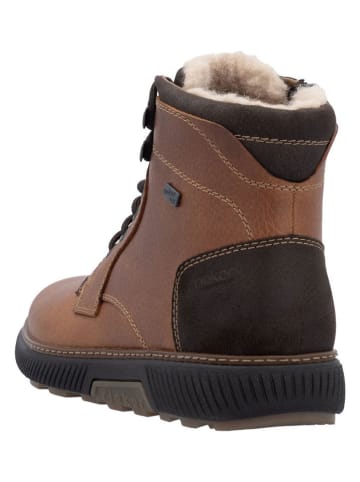 rieker Leren boots lichtbruin