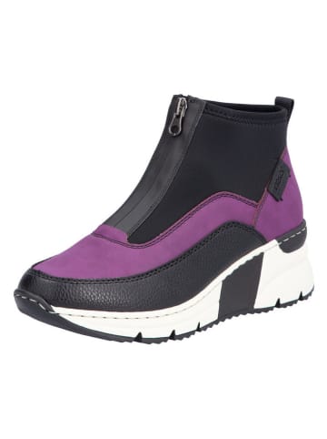 rieker Keilslipper in Lila/ Schwarz