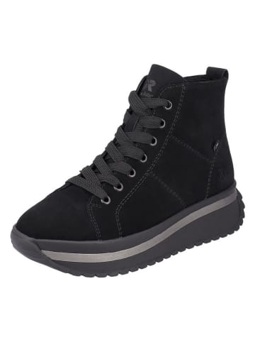 rieker Skórzane sneakersy w kolorze czarnym