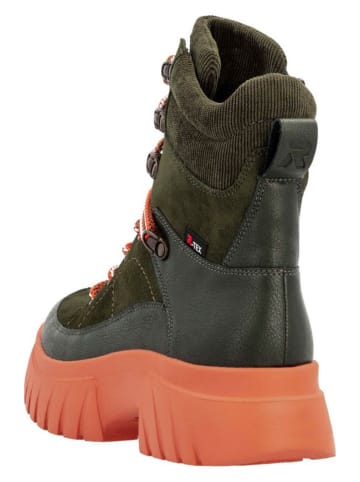 rieker Boots kaki/zwart