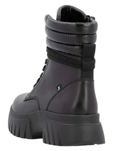 rieker Leder-Boots in Schwarz