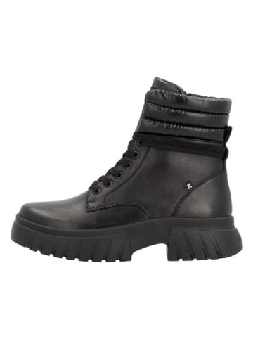 rieker Leder-Boots in Schwarz