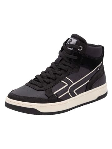 rieker Skórzane sneakersy w kolorze czarnym