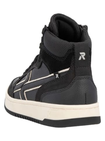 rieker Skórzane sneakersy w kolorze czarnym