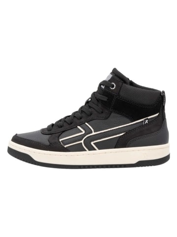 rieker Skórzane sneakersy w kolorze czarnym
