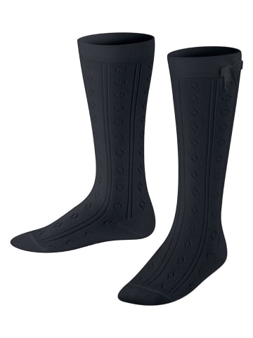 Falke Socken "Ajour" in Schwarz
