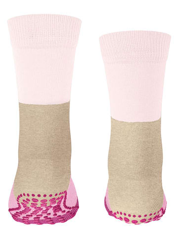 Falke Skarpety "Summer" w kolorze oliwkowo-jasnoróżowym