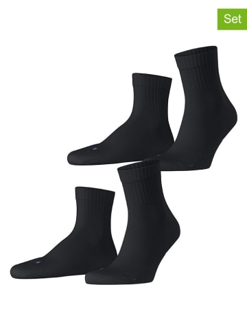 Falke Skarpety (2 pary) "Run Rib" w kolorze czarnym