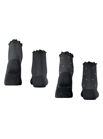 ESPRIT Skarpety (2 pary) "Mesh Dot" w kolorze czarnym