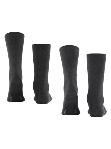 ESPRIT 2er-Set: Socken "Forest" in Schwarz