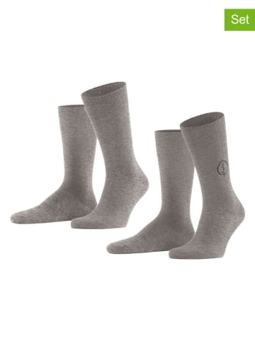 ESPRIT 2er-Set: Socken "Forest" in Grau