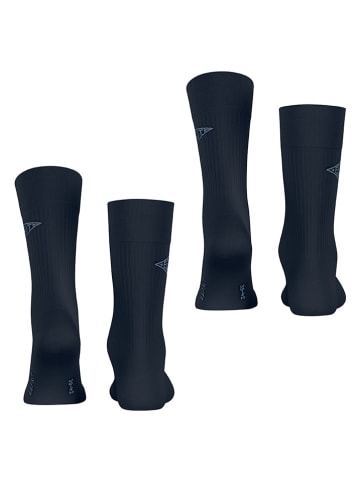 ESPRIT 2-delige set: sokken "Unisex Logo" donkerblauw