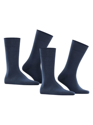 ESPRIT 2er-Set: Socken "Basic Wool" in Dunkelblau