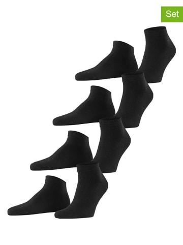 ESPRIT Skarpety (4 pary) "Solid" w kolorze czarnym