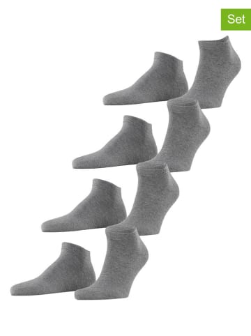 ESPRIT Skarpety (4 pary) "Solid" w kolorze szarym